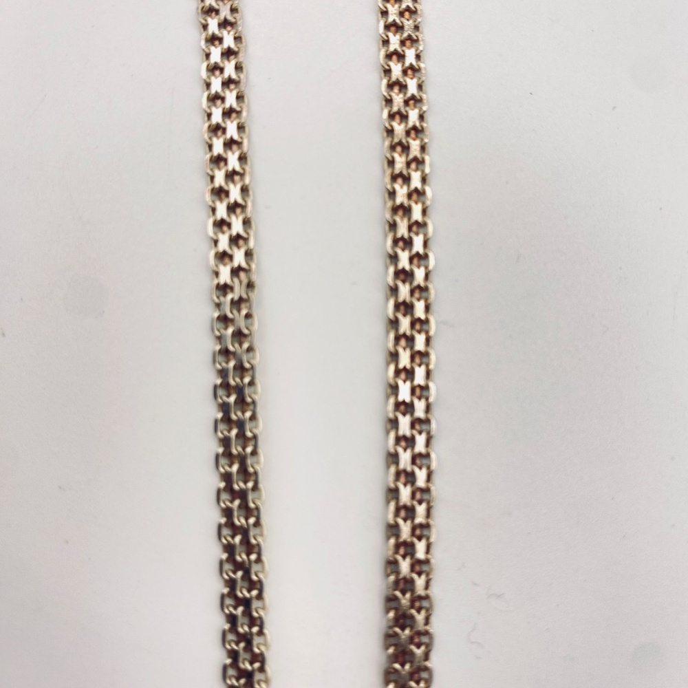 Sterling Silver Navrantha Cross Pendant and Woven Mesh Italian Chain 24” - Picture 6 of 16